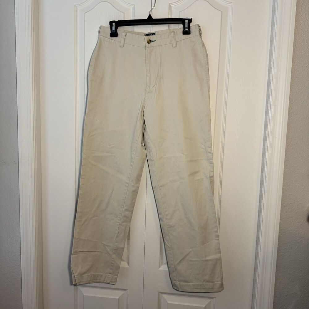 Tommy Hilfiger Vintage Men’s Light Khaki Pants 100% Cotton Size 30x30